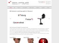 Website von balance coaching gmbh
