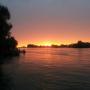 Impressionen Sonnenuntergang Donau