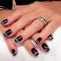 Black Leopard Nails