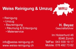 Weiss Reinigung und Umzug