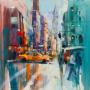 Voka, NYC, 100 x 100 cm