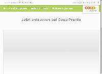 Website von Coop pronto