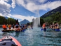 Teamevent Flossbau auf den schönsten Seen der Schweiz