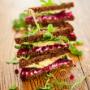 Frische Randen/Rote Beete Sandwich mit Rucola