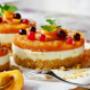 Roher Früchte Cheese Cake
