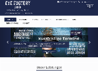 Website von Eye Factory Augenarztpraxis by Dr. Andreas Prangl-Grötzl