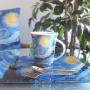 Vincent van Gogh - Kaffeetasse & Serviertablett aus Glas