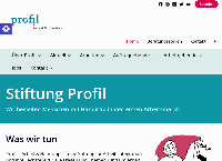 Website von Stiftung Profil - Arbeit & Handicap