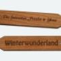 Holz Wegweiser mit Wunschtext