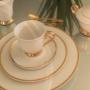 Exklusives Kaffeeservice mit Goldrand