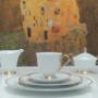 Kaffeeservice mit Goldrand veredelt