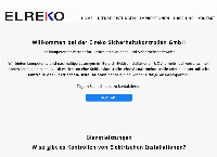Website von Elreko Sicherheitskontrollen GmbH