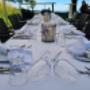 Bankett Restaurant Gubel Terasse weiss gedeckt