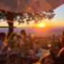 Restaurant Gubel Sonnenuntergang Terasse