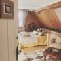 Chambre Esprit Safari au 3ème étage,
peut se transformer en suite famille avec l' Esprit Bohème