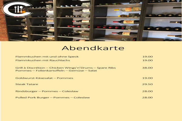 Abendkarte