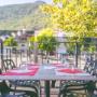 Terrasse extérieure - Auberge Le Manoir Vionnaz Valais