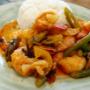 Diese Crevetten,
gebraten mit Curry,
werden Sie lieben.