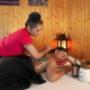 Rückenmassage und Druckmassage