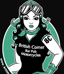 British Corner Bar Pub Motorcycle