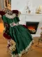 Mädchenkleid grün