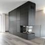 Wädenswil / Trennmöbel mit TV-Liftfront und Gas-Cheminée / Schreinerarbeiten / Detaildesign / Patrick Gugler / Gugler GmbH, 8635 Dürnten, S