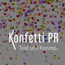 Konfetti PR - Text und Konzept