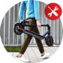 Le pneu crevé est, après la batterie à plat, le problème le plus fréquent que peuvent rencontrer les propriétaires d'une trottinette électrique. N’hésitez pas à nous contacter.