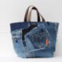 Korb aus Jeans upcycling