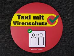 Corona Taxi Schutz