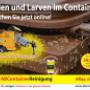 Fliegenmaden und Larven im Container / Mülltonne?  www.abcontainer.ch