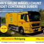 S gelbe Wäggeli macht Container suber. www.abcontainer.ch