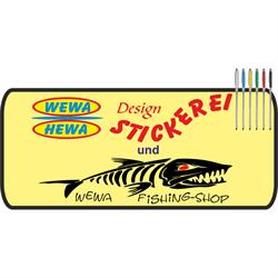 WEWA Fishing-Shop / Design Stickerei WEWAHEWA