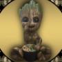 Notre première figurine en impression 3D : Baby Groot en 80 cm pour un magasin de bonbons à Fribourg