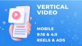 Animierte vertikale Videos
