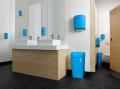 Waschraumausstattung in Blau inkl. Hygieneservice für Unternehmen