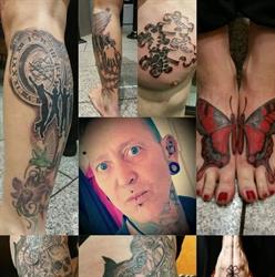 Tribal Dragon Tattoo & Piercings