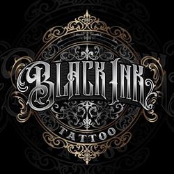 Black ink tattoo