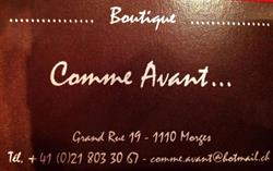Boutique Comme Avant.