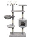 Katzen-Kratzbaum 125 cm Grau