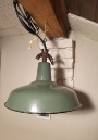 antike Fabriklampe