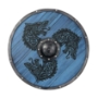 Wikinger Schild DRAKAR - aus Echt-Holz NORDSKULLS.com