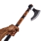 Echte nordische Wikinger Axt
