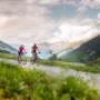 Mit dem Velo durch das Goms: Nichts leichter als das! Denn das Velowegnetz und das flache Hochtal sind für Fahrräder wie geschaffen. Respekt vor der Kombination von Bergen und Fahrrad? Keine Sorge, diesen Gedanken machen sich fast alle, wenn sie nicht g