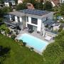 Minergie Villa mit sehr hohem Ausbaustandard mit Aussenpool und Fischteich  in Lohn-Ammannsegg, solHaus AG, Gerlafingen