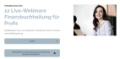 Live-Webinarkurs Finanzbuchhaltung für Profis