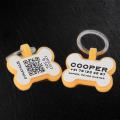 Hundemarke mit QR-Code und Gravur | Glow-Silikon - Schweizer Datenplattform