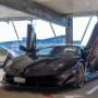 Lamborghini Aventador SVJ parked in a luxury garage during an exclusive European supercar driving tour.