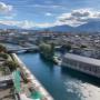 Vue panoramique de Genève — travaux en bord du Rhône, expertise en milieu urbain sensible.