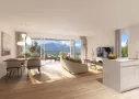 3D Visualisierung Wohnzimmer modern Design